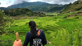 Sapa Trekking Solo Female waiting for fellows to join!